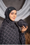 Telekung Travel Alora Black Velvet